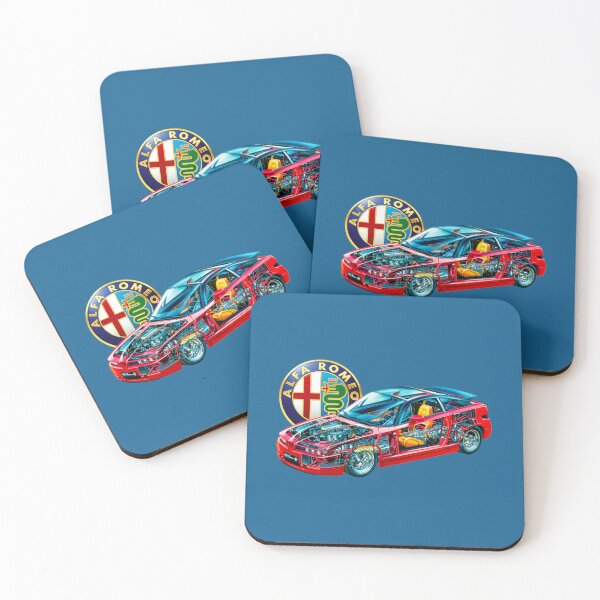 Item preview, Italian sport car 2 door coupe SZ V6. Cutaway automotive art    designed and sold by SmuMakes.