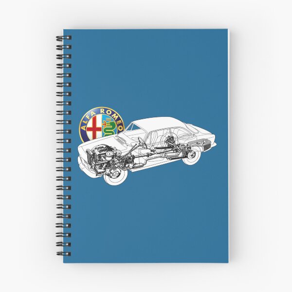 Item preview, Italian sport 2 door coupe Giulia Sprint GT. Cutaway car art automotive transmission   designed and sold by SmuMakes.