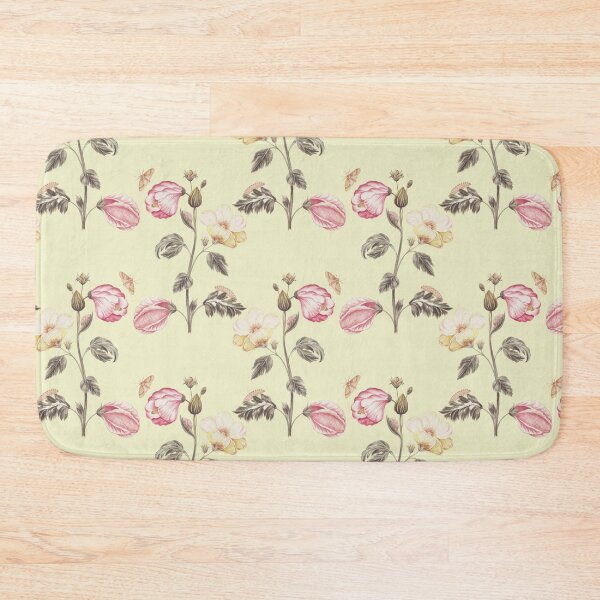 Item preview,  Vintage Pink Floral Wallpaper designed and sold by NoCoffeeNoLife.