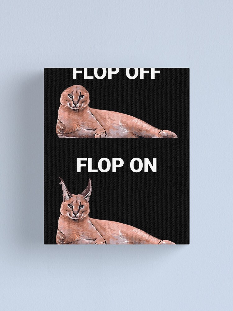 Big Floppa Cat flop off flop on Funny Classic T-Shirt | Sticker