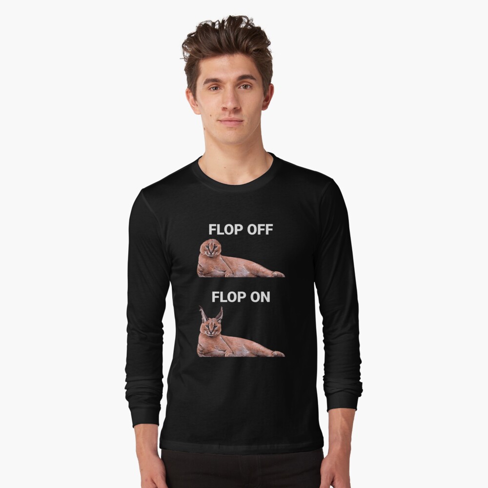 Big Floppa Meme Flop Off Flop On Cute Caracal Cat PopSockets Swappable  PopGrip