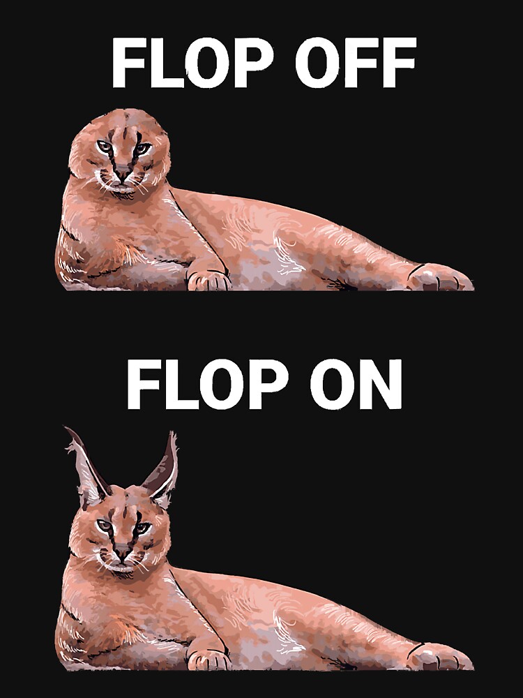  Big Floppa Meme Cute Caracal Cat Zip Hoodie : Clothing