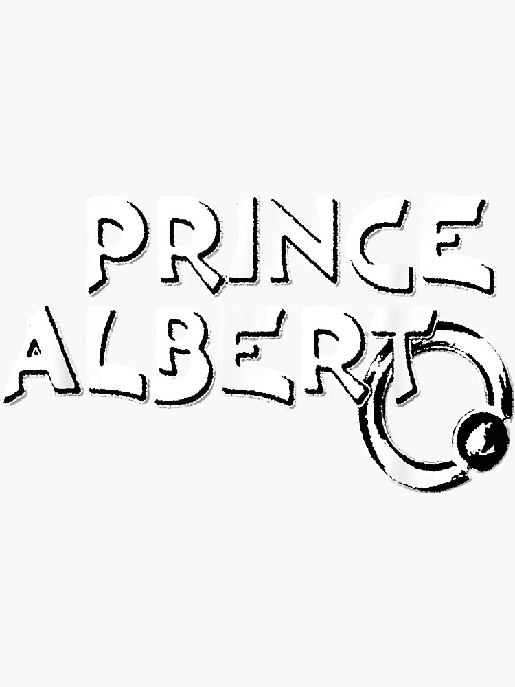 Prince Albert Male Body Piercing, Pierced Penis Ring " Sticker for Sale by  GorrellAnita | Redbubble