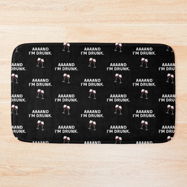 Item preview, Funny Wine Lover aaaand I'm Drunk Drinking Wine Glass Quote designed and sold by Mindcaptain.