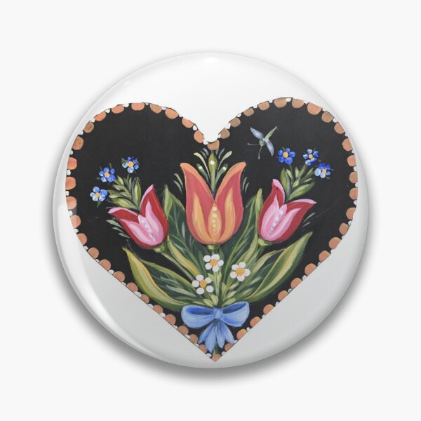 Item preview, Tulip Heart Bauernmalerei designed and sold by pipkasofdc.