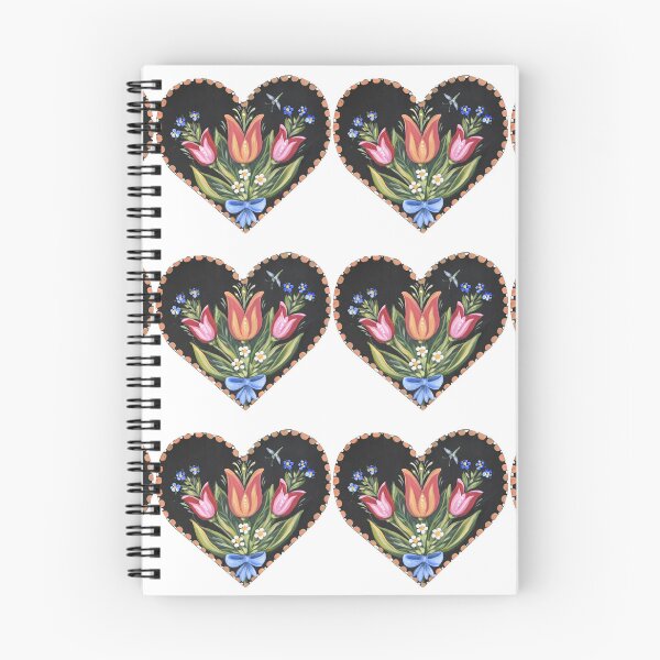 Item preview, Tulip Heart Bauernmalerei designed and sold by pipkasofdc.