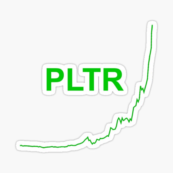 "PLTR Stock Graph" Sticker for Sale by LightningJelly | Redbubble