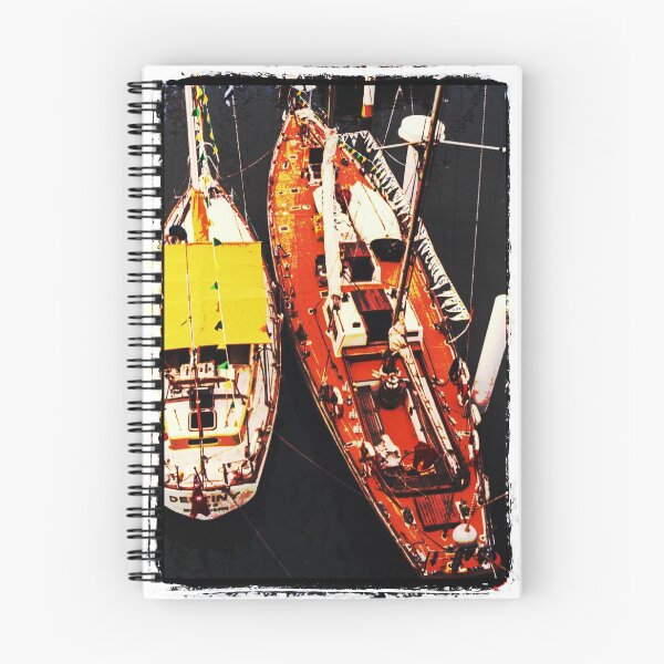 Item preview, Moored yachts designed and sold by Fran Woods.
