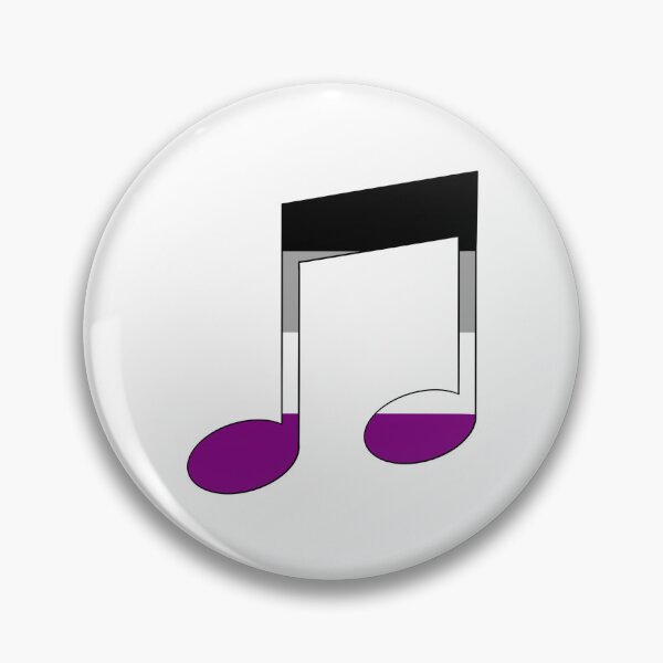 Item preview, Pride Music Notes - Asexual designed and sold by gennyevans.