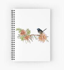 Fairy Wren and Grevillea Spiral Notebook