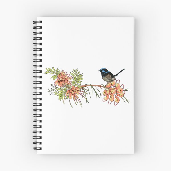 Item preview, Fairy Wren and Grevillea  designed and sold by kyella.