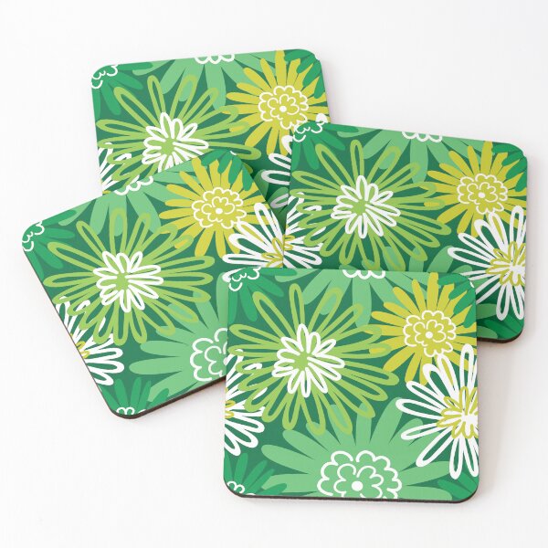 Item preview, Doodle Flowers - Green designed and sold by pugmom4.