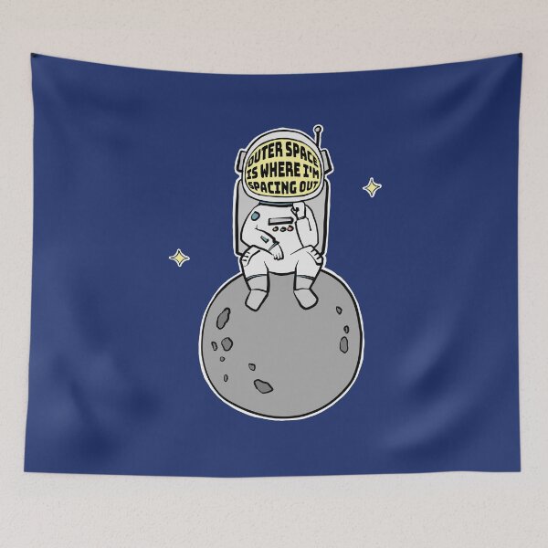 Item preview, Astronaut Spacing Out (Grey) |  designed and sold by PixelsandPulp.