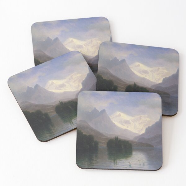 Item preview, Mountain Scene | Albert Bierstadt | 1880 Yosemite National Park Art designed and sold by CJET.