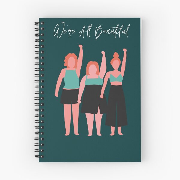 Item preview, We're All Beautiful Plus Size Body Positive Stickers Shirt Blanket Duvet Designs designed and sold by AlexisValeska.