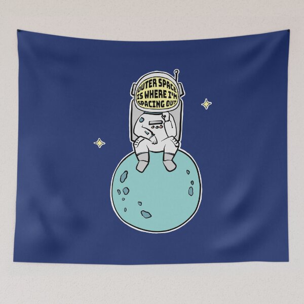 Item preview, Astronaut Spacing Out (Teal) |  designed and sold by PixelsandPulp.