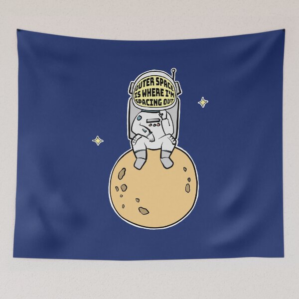Item preview, Astronaut Spacing Out (Orange) |  designed and sold by PixelsandPulp.
