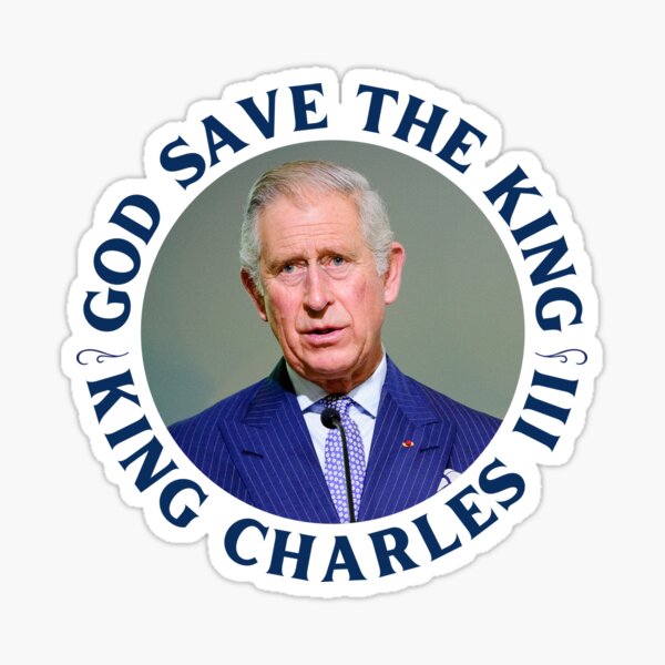 God Save the King, King Charles III Sticker