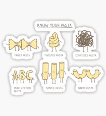 know your pasta Sticker