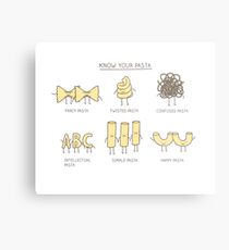 know your pasta Metal Print