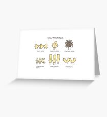 know your pasta Greeting Card