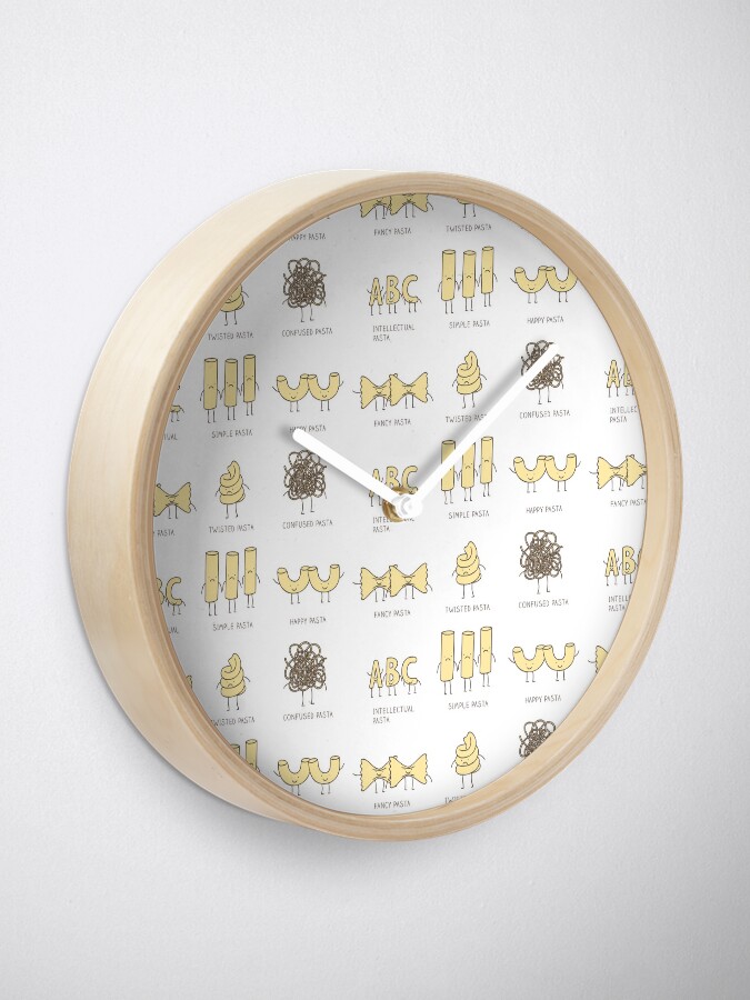 Alternate view of know your pasta Clock