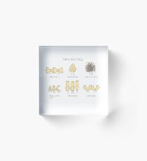 know your pasta Acrylic Block