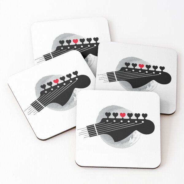 Item preview, Guitar headstock - Play guitar lovers heartstrings designed and sold by H Jonas.