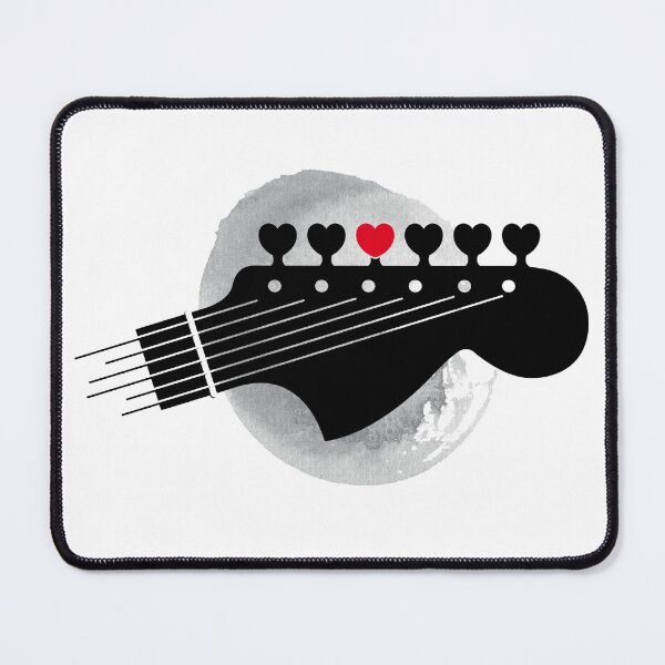 Item preview, Guitar headstock - Play guitar lovers heartstrings designed and sold by H Jonas.
