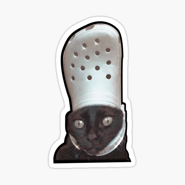 Cat Croc Meme funny Sticker for Sale by Mr Flash