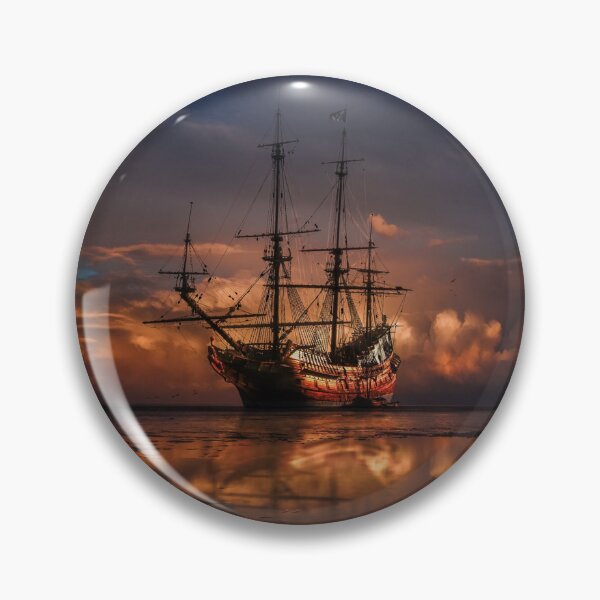 Item preview, Pirate Ship Sunset 2 Design designed and sold by Mterry1202.