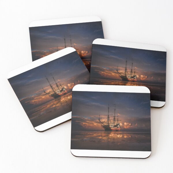 Item preview, Pirate Ship Sunset 2 Design designed and sold by Mterry1202.