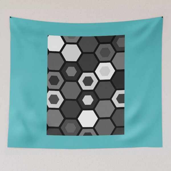Item preview, Black and White Hexagons   designed and sold by TurcotteSSD.