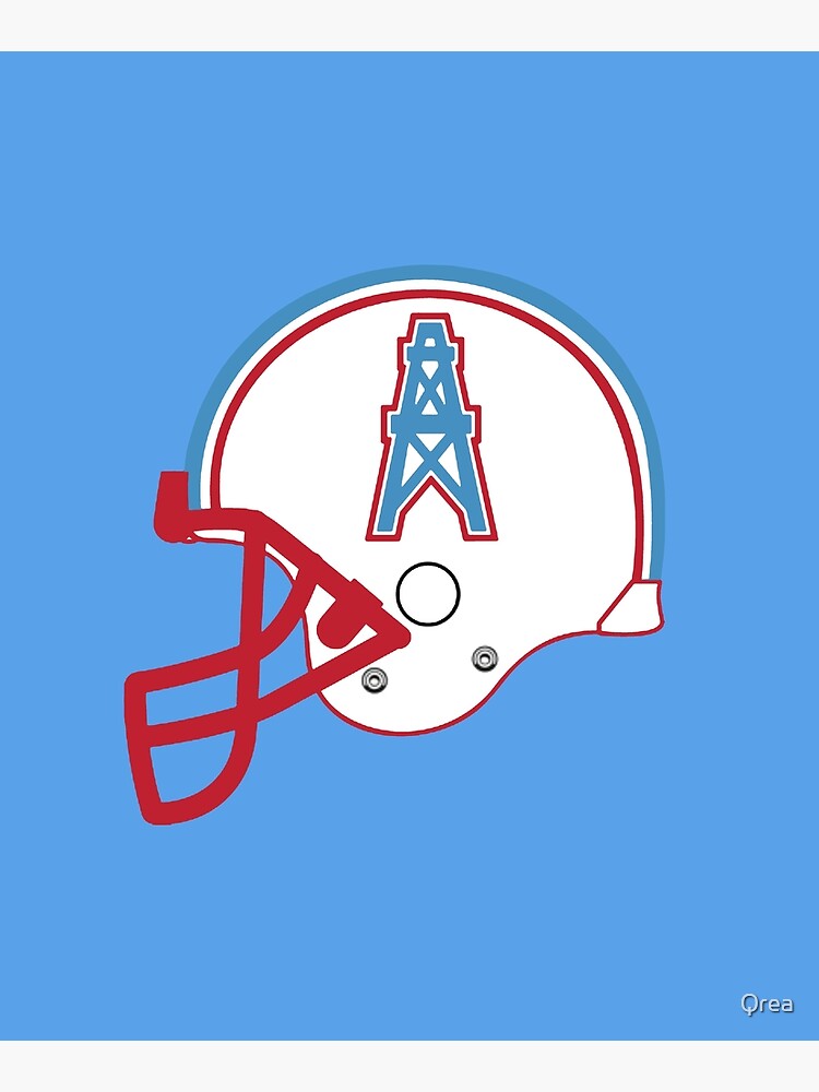 Houston Oilers vintage american football team helmet emblem Art Board  Print for Sale by Qrea