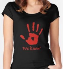 We Know - Dark Brotherhood Women's Fitted Scoop T-Shirt