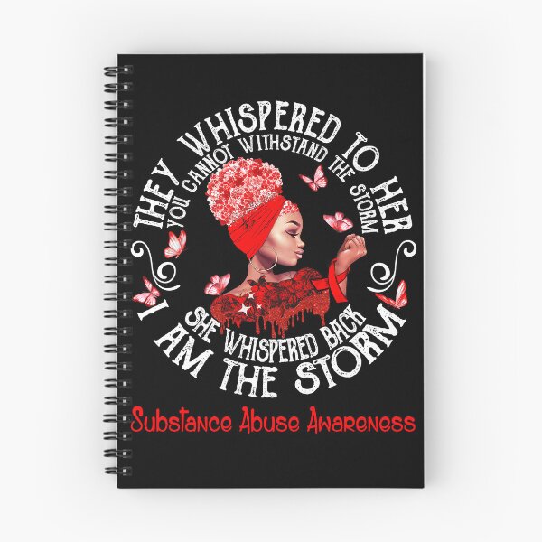 Item preview, Black Girl Fighter Strong I Am The Storm Substance Abuse Awareness designed and sold by Mnrshirley.