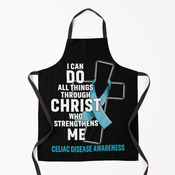 Item preview, I Can Do All Things Through Christ Who Strengthens Me Celiac Disease Awareness designed and sold by Hatjar.