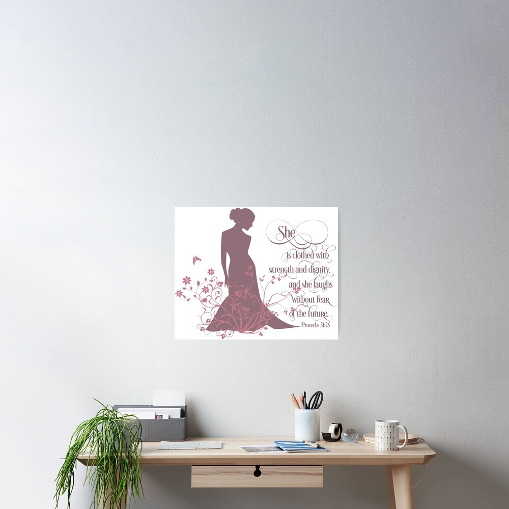 The Proverbs 31 Woman Poster By Thehomestead Redbubble