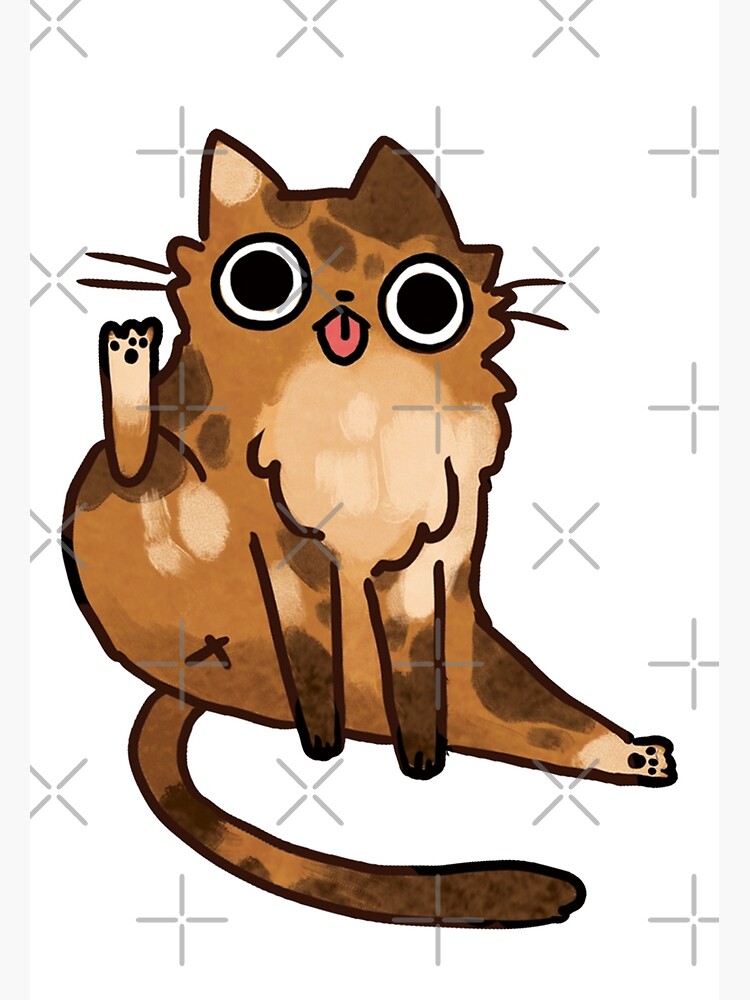 "Cat licking his butt" Photographic Print for Sale by michelledraws