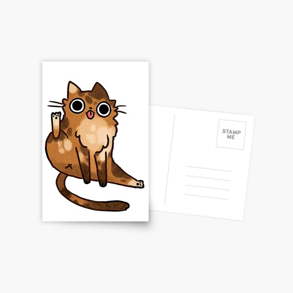 Item preview, Cat licking his butt designed and sold by michelledraws.