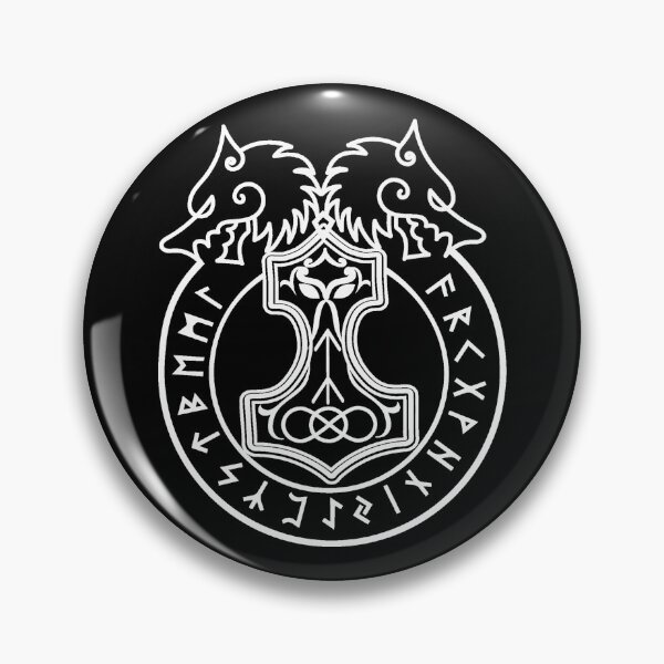 Item preview, Odin's Wolves | Mjolnir | Norse Mythology | Geri & Freki | Gothic | Viking Design designed and sold by Ravenvine.