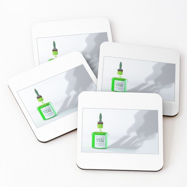 Item preview, Green Wash paint tin and brush, greenwashing to gloss over environmental damage designed and sold by Hollyharry.