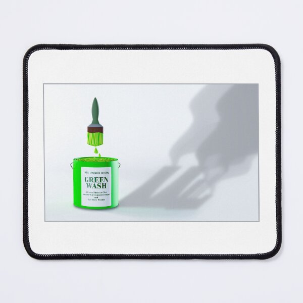 Item preview, Green Wash paint tin and brush, greenwashing to gloss over environmental damage designed and sold by Hollyharry.