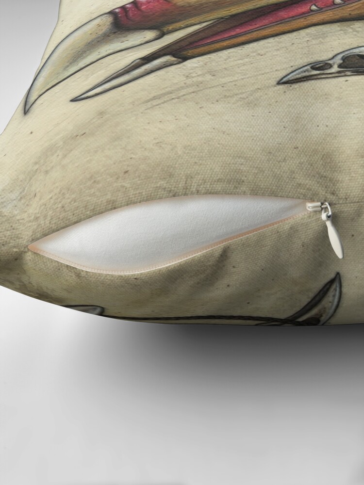 Thumbnail 2 of 4, Pillow, Predatory Bird designed and sold by Firedrake.