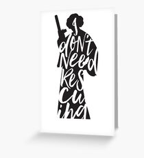 Don't Rescue Me Greeting Card