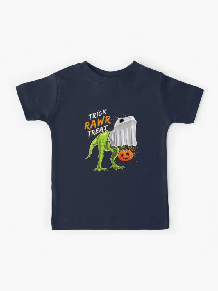 Trick Rawr Treat Halloween T Rex Dinosaur Ghost