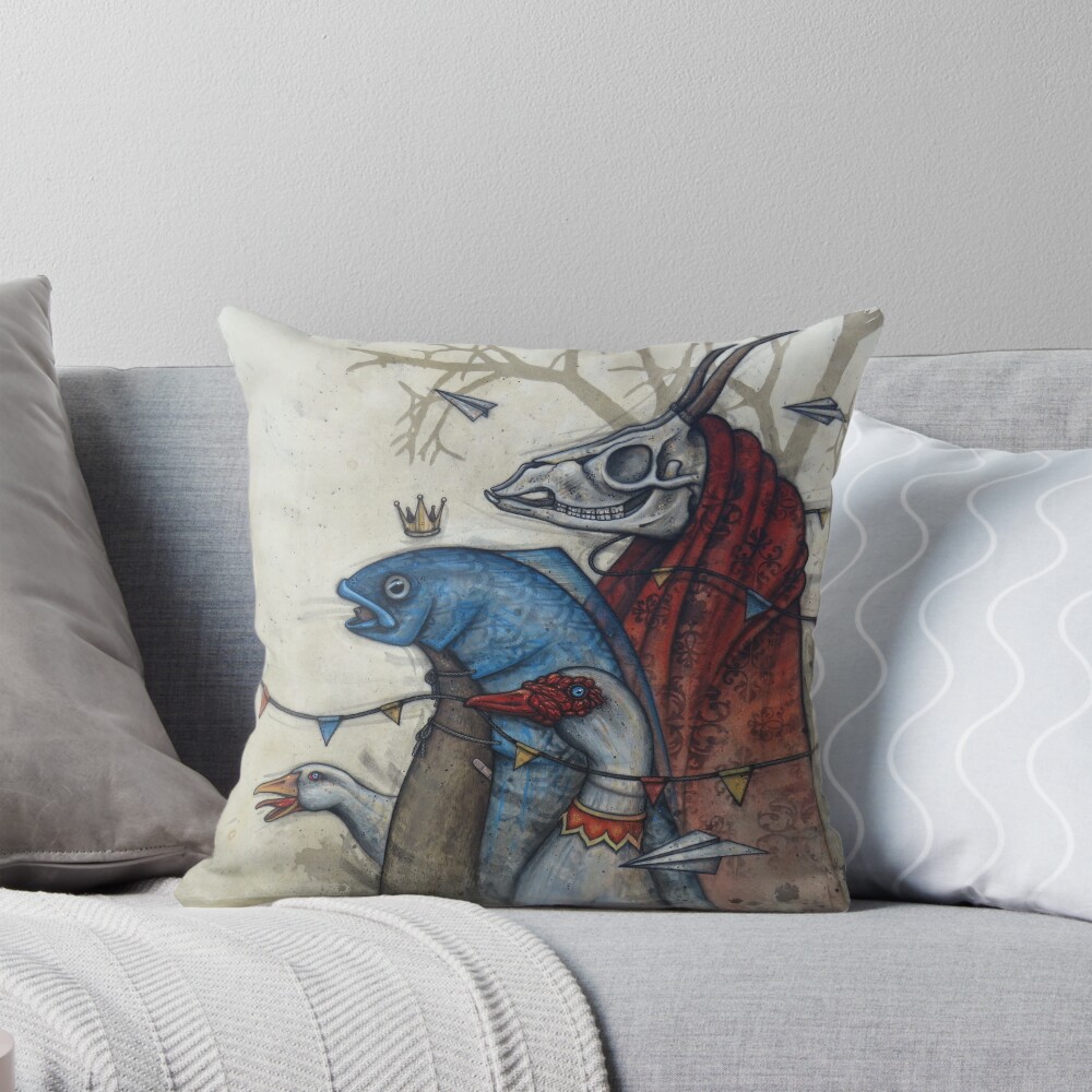Item preview, Throw Pillow designed and sold by Firedrake.