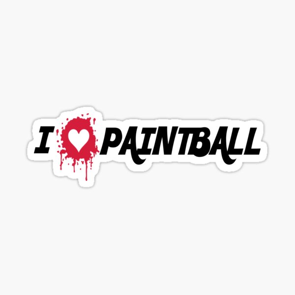 Vista previa del artículo con la obra «Me encanta paintball», diseñado y vendido por Bennellaris.