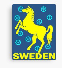 SCHWEDEN-PFERD Leinwanddruck