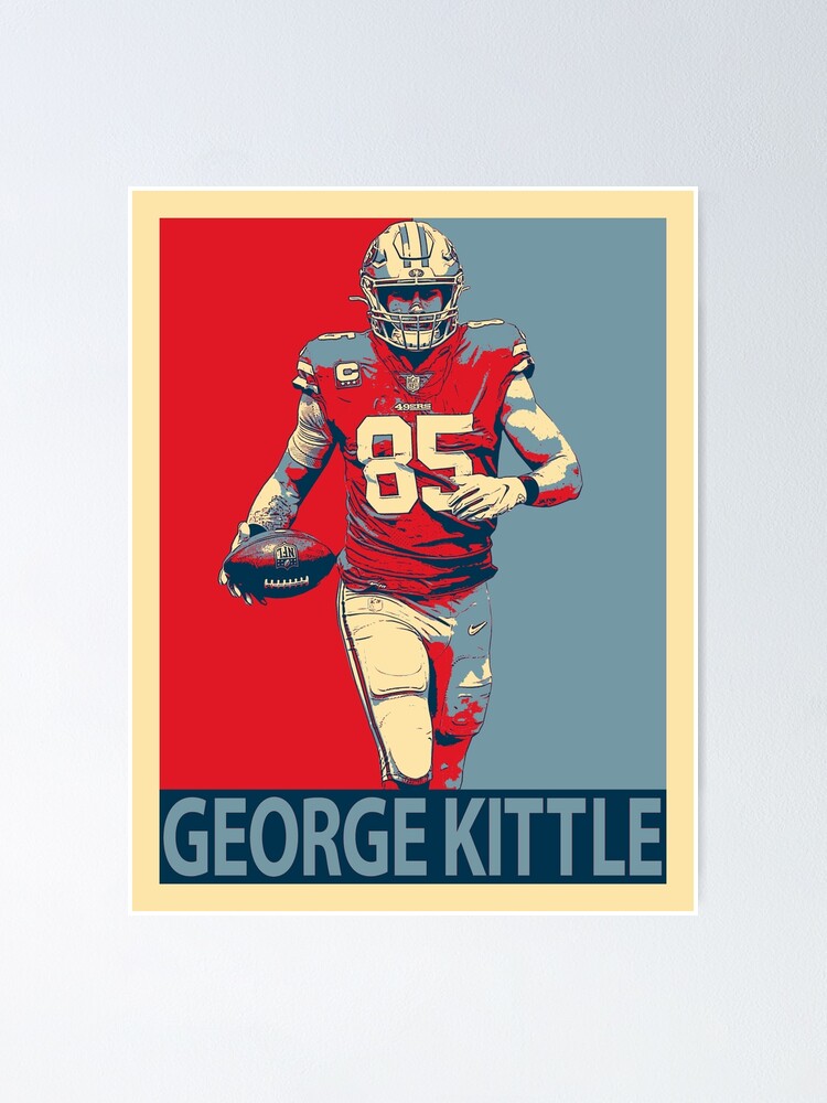 George Kittle Football Paper Poster 49ers - George Kittle